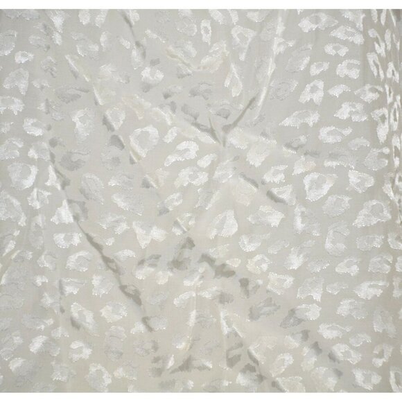 Jodifl White Lace Cheetah Print Tank Top Size M V Neck Slinky Festival Sexy - Picture 9 of 12